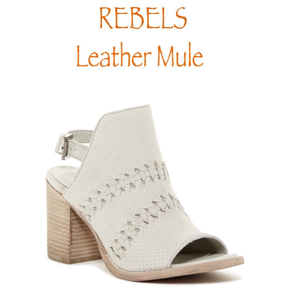 NIB Ramon Leather Slingback Mule